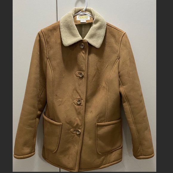 Talbots Petite suede coat - Picture 1 of 4